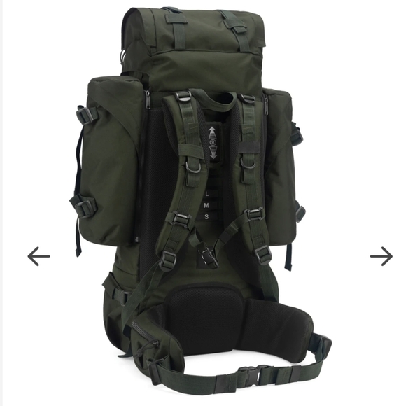 Mardingtop 65+10L Molle Hiking Internal Frame Backpacks W Rain Cover - Picture 2 of 4